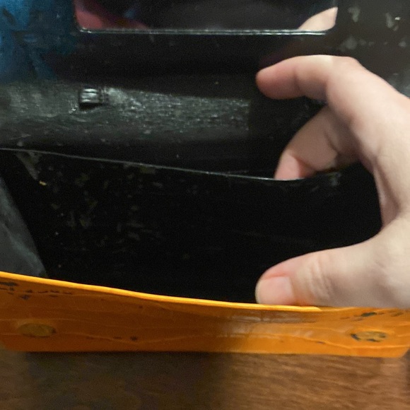 Orange Alligator Print Purse - Picture 9 of 9